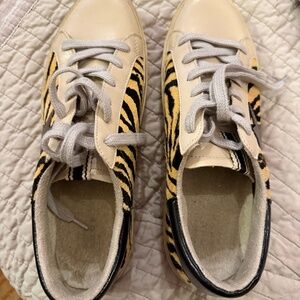 Shu Shop sz 11 Reba tiger sneaker animal print faux fur Shushop
